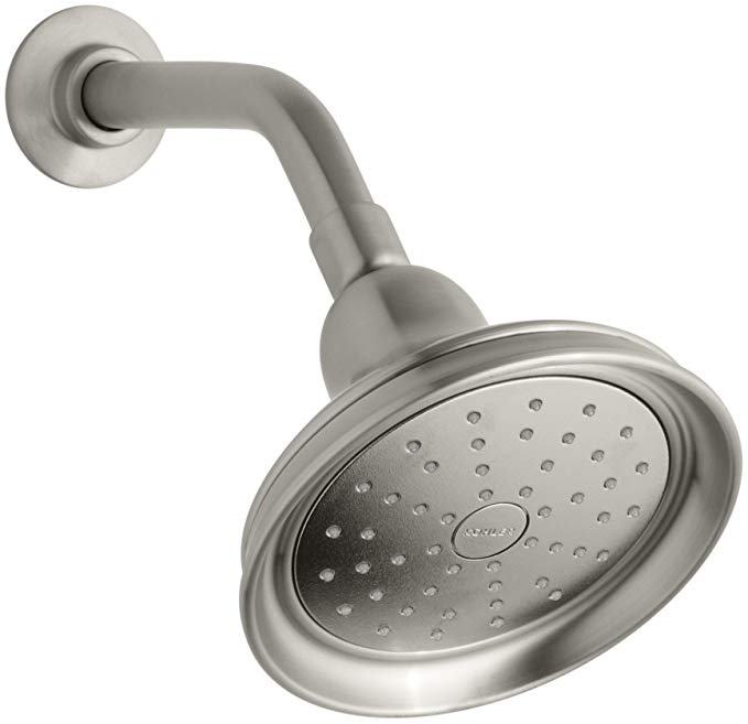 Kohler K14519BN Bancroft 1-Spray 5-15/16-Inch Showerhead, Vibrant Brushed Nickel