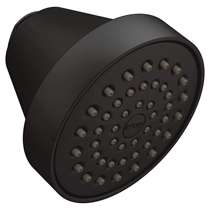 Moen 6399EPBL Align One-Function Eco-Performance Fixed Showerhead, Matte Black