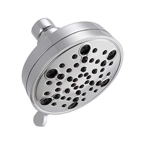 5-Spray 4 in. H2Okinetic Showerhead in Chrome