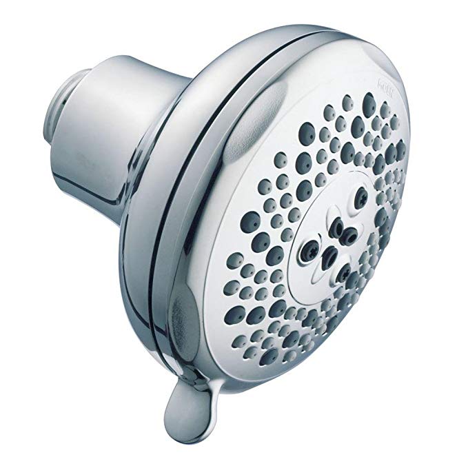 Moen 3855 4-9/16-Inch Diameter Showering Accessories-Basic Five-Function Standard Showerhead, Chrome