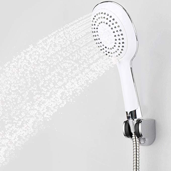 DENISY Handheld Shower Heads, 3-setting Ultra-Luxury Convenience Spiral Hand Shower Include 5