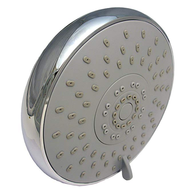 LASCO 08-5131 Rain Shower Head with Five Functions, Chrome Plated