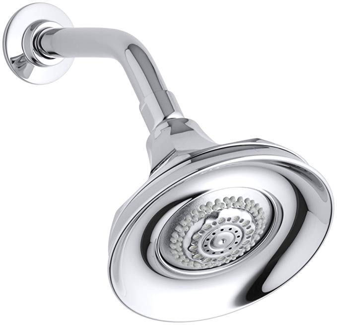 KOHLER K-444-CP Memoirs Multifunction Showerhead, Polished Chrome