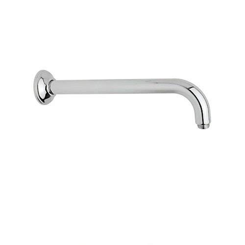 Rohl 1455/12APC 12-Inch Brass 1-Inch Diameter 1/2-Inch Male by 1/2-Inch Male Npt Michael Berman Wall Mounted Shower Arm, Polished Chrome